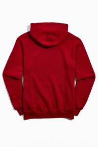 Pull à capuche personnalisé pour homme, automne, 100% coton molletonné, imprimé numérique, brodé, coupe oversize, couleur bordeaux - Product Image 3