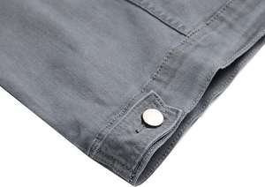 Chaqueta Vaquera Moderna para Hombre, Corte Slim Fit, Tela Vaquera Premium, Bolsillo Frontal, Cuello Camisero, Estilo Casual Urbano, Primavera, Vintage, Transpirable - Product Image 2