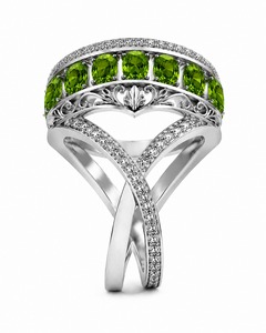 Bague Cocktail Moderne de Luxe Vintage Roy Diamond en Argent 925 avec Diamant de Laboratoire, Plaqué Rhodium, Sertissage Pavé, Bijou Femme, Cadeau - Product Image 3