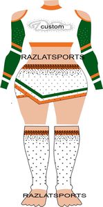 Costumes pour femmes, uniformes de cheerleading, ensembles de danse pour boîtes de nuit, vêtements de fête, uniformes personnalisés de majorettes et de cheerleaders - Product Image 5