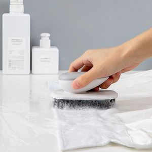 Small Household Gray Cleaning Brush Soft Bristle <b>Scrub</b> for Laundry for <b>Clothes</b> Shoes Underwear Fabric - Product Image 4