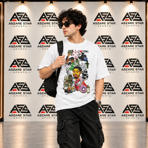 Hot Selling Men's Oversized Graphic <b>T</b> <b>Shirt</b> Colorful Custom Print Streetwear Short Sleeve Casual Cotton Unisex Tees - Product Image 2