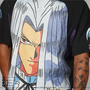 Camiseta Oversize de Algodón 100% con Logo Personalizado, Estampado Digital, Tejido Grueso, Ecológica, Anti-UV, Transpirable, Estilo Urbano, Hombro Caído - Product Image 3