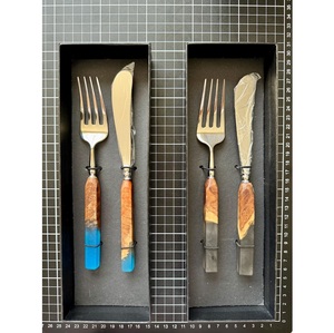Cuchara de Madera y Resina Hecha a Mano de Excelente Calidad, Apta para Alimentos, Reutilizable, para Café, Té y Postres, para Uso en la Cocina y Comedor, en Venta - Product Image 6