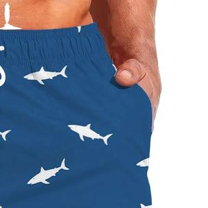 Léger et flexible nouveau Design imprimé Polyester coton séchage rapide Shorts de plage été nager hommes court disponible à bas prix - Product Image 3