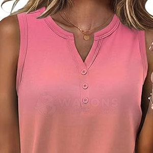 Camiseta sin mangas de diseño moderno para mujer, tela ligera y transpirable con ajuste cómodo para uso activo y casual. - Product Image 6