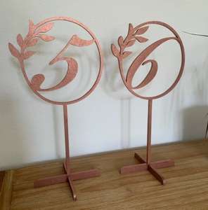 Wedding <b>Table</b> Numbers, Elegant Black <b>Table</b> Numbers, Freestanding <b>Table</b> Numbers for Wedding Reception, Modern Wedding <b>Table</b> Decor - Product Image 3