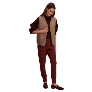 Gilet matelassé réversible sans manches pour femme, avec ceinture, chaud et décontracté, idéal pour l'automne et l'hiver - Product Image 6