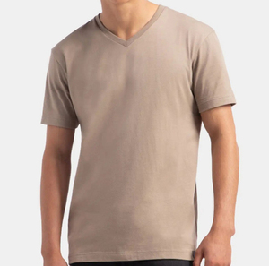 T-shirt en coton de qualité supérieure pour homme, coupe classique, uni, décontracté, manches courtes, col rond, pour tenue quotidienne d'été, OEM ODM personnalisé - Product Image 1