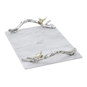Best ever Design Marble Tray Decorative Trays Stone Tray Serving Tray Marble Serving Tray Metal Handle At low selling Price - Product Image 2
