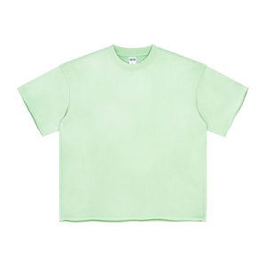 Camiseta de Algodón Grueso de Alta Calidad para Gimnasio, Estilo Vintage, Lisa, con Estampado Gráfico Personalizado, Oversize, Streetwear, Lavado Ácido, para Hombre - Product Image 3