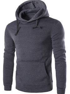 Sudadera con capucha de algodón 100% para hombre al por mayor con cremallera y bolsillo canguro - Product Image 3