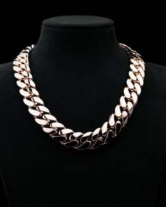 925 Silver 22k Gold Plated Moissanite Cuban Link <b>Chain</b> Necklace <b>Iced</b> <b>Out</b> Round Brilliant Cut Claw Set Luxury Hip Hop Jewelry - Product Image 2