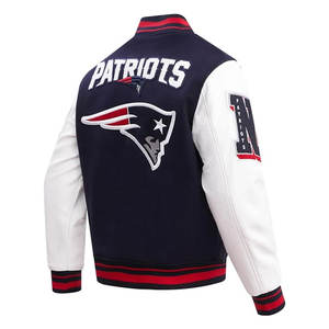 Chaqueta Varsity Mash Up para Hombre, Estilo Casual Urbano, Chaqueta Bomber con Gráficos de Letras, Cómoda, Mezcla de Algodón, Manga Larga - Product Image 5