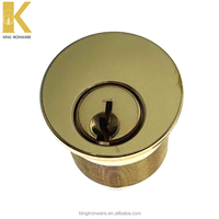 Cerradura de Cilindro de 5 Pines King US3 MC114 con 3 Llaves de Latón, Distancia entre Ejes de 60 mm, Opción de Logotipo Personalizado para Seguridad de Puertas, Mercado Estadounidense