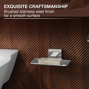 Soap Dish Bathroom Set Modern Soap Holder Bathroom Accessories Set Durable Soap <b>Tray</b> for Home Hotel Washroom Sink Countertop - Product Image 2