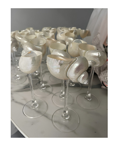 Copas de Vino con Diseño de Conchas Marinas al Estilo Costero para Organizadores de Bodas, Hoteles y Empresas de Decoración del Hogar (Venta al Por Mayor) - Product Image 5
