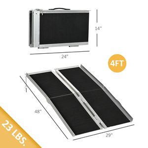 Rampa Portatile per Sedia a Rotelle: Dispositivo Ausiliario Essenziale per un Facile Accesso - Product Image 2