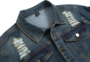 Chaqueta Vaquera Premium para Hombre, Diseño Casual y Urbano, Cuello Alto Cómodo, a Precio Accesible - Product Image 3