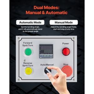 Piegatubi Elettrico Automatico da 1,5 KW per Tubi da 5/8 a 1 1/2 Pollici con 5 Set di Matrici e Componenti PLC - Product Image 4