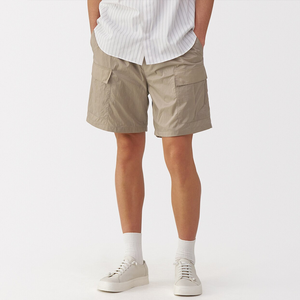 Pantalones Cortos Cargo para Hombre, 100% Algodón Transpirable, de Longitud Media, Venta al Por Mayor, Secado Rápido, Cintura Elástica, Estilo Casual - Product Image 4