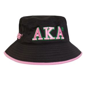 Sombrero de Pescador Negro Flexfit Bordado para Mujer, Casual, para Exteriores, Protección Solar, Gorra Ajustable, Elegante para Uso Diario - Product Image 1