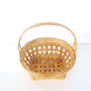 Cesta de Bambú que Combina el Estilo de Tejido Tradicional con una Función Práctica de Almacenamiento para la Organización Diaria - Product Image 5