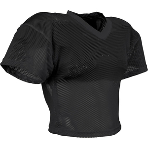 V-Neck <b>Mesh</b> <b>Short</b> Sleeve American Football Jersey Breathable Solid Color Men's Adult Regular Fit 100% Polyester Sport Apparel - Product Image 3