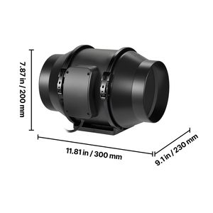 Ventilatore Inline da 6 Pollici 180 CFM con Filtro al Carbone e Regolatore di Velocità, Kit di Filtrazione dell'Aria per Sistema di Ventilazione e Riscaldamento - Product Image 6