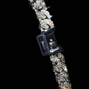 Collar de Cadena Figaro de Plata 925 de Lujo con Baño de Rodio y Cristales de Estrás con Micropavé, Unisex, para Uso Diario - Product Image 4