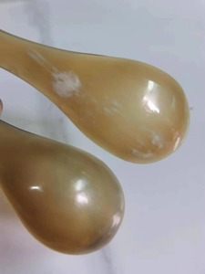 Unique Natural Horn Patterns Genuine Buffalo Horn Mirror Polish Classic Handcrafted Cutlery <b>Spoon</b> Set Home & Restaurant Use - Product Image 4
