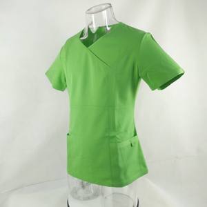 New Arrival High Quality V Neck Women Nurse Uniform Jersey Fabric Breathable Summer Hospital <b>Scrubs</b> Customizable <b>Tops</b> For Women - Product Image 6