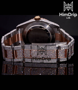 Montre mécanique automatique de luxe avec cadran en moissanite VVS1, bracelet en acier inoxydable et moissanite, étanche 30 bars, style hip-hop unisexe - Product Image 5