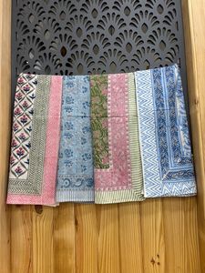 Hand Block Print Cotton <b>Sarong</b> Boho Beach Cover-Up Lightweight Hand Block Printed Beach Cover Up Sustainable Boho Resort Outfit - Product Image 3