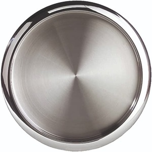 Bandejas Decorativas Metálicas Redondas Plateadas para Servir, Platos de Lujo para Hoteles y Restaurantes, Bandejas para Postres y Comida, Bandejas para Bodas - Product Image 1