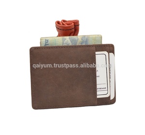Handmade Simple Credit <b>Card</b> <b>Holder</b> Brown Male Genuine Leather <b>Card</b> <b>Holder</b> <b>Wallet</b> - Product Image 3