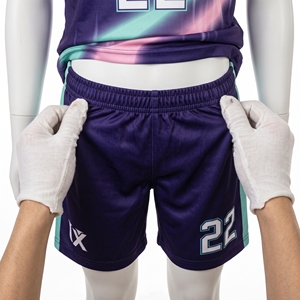 Custom <b>Girls</b> Soccer Uniform Set Youth <b>Football</b> Jersey Shorts Sublimated Kids Team <b>Kit</b> Name Number Purple 100% Polyester Quick - Product Image 5