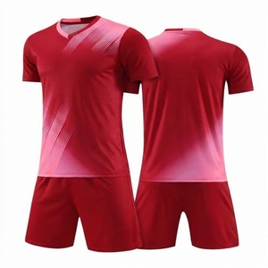 Conjunto de Camiseta de Fútbol para Hombre, Degradado Verde y Rosa, Manga Corta, Cuello en V, Poliéster que Absorbe la Humedad, Uniforme de Fútbol para Adultos, Todas las Temporadas - Product Image 3