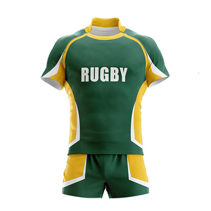 Nuevo diseño de uniformes de rugby para hombre, manga corta, transpirables, de buena calidad, tamaño personalizado, alta demanda, antiencogimiento. - Product Image 5