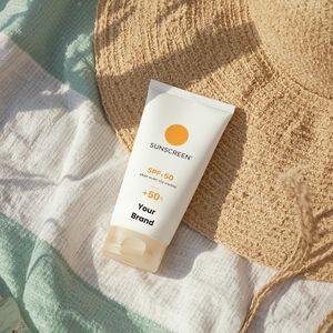 Protector Solar Mineral Orgánico ODM/OEM con FPS 50+ PA+++, Crema Bronceadora Natural Blanqueadora, Loción Bronceadora para el Cuidado de la Piel - Product Image 1