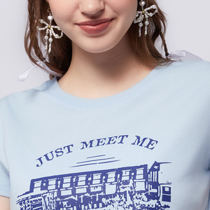 เสื้อครอปท็อปผู้หญิง ดีไซน์ล่าสุดปี 2025 ผ้าฝ้ายยืด 100% สำหรับผู้หญิง - Product Image 5