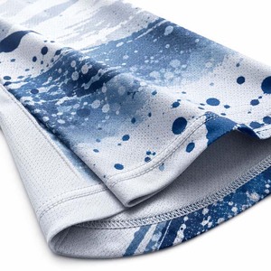 Camisa de Pesca de Manga Larga para Hombre, Protección Solar UPF 50, Secado Rápido, Estampado por Sublimación, Poliéster, Diseño de Peces Azules, Talla Adulto - Product Image 3