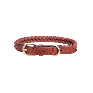 Affordable Handmade Leather Hand Braided <b>Dog</b> <b>Collar</b> Top Indian Supplier Wholesale Manufacturer Customization Available - Product Image 2