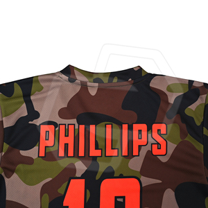 Wholesale Camouflage Baseball Premium <b>Jersey</b> <b>Short</b> Sleeve V Neck Adult Unisex Polyester Customizable Quick Dry Moisture Wicking - Product Image 4