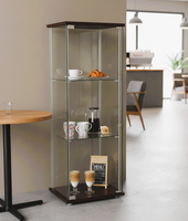 Vitrine Moderne Personnalisée en Verre Trempé pour Objets de Collection, Salons, Hôtels, Supermarchés, Entrées d'Appartements