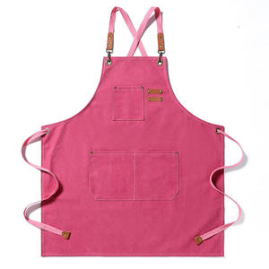 Premium Durable Reusable Cotton Sleeveless Kitchen Apron Cooking Baking <b>BBQ</b> Chef Adjustable Strap Unisex Easy Clean Customizable - Product Image 3
