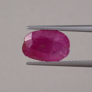 พลอยทับทิมสีชมพูธรรมชาติ เกรด AAA ขายส่ง น้ำหนัก 4.90 กะรัต รูปทรงวงรี 12x8 มม. รับรองโดยผู้ตรวจสอบอิสระ ตัดด้วยมือ สำหรับทำเครื่องประดับ - Product Image 1