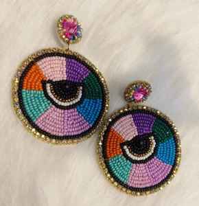 Pendientes de Perlas con Cuentas de Mahjong Hechas a Mano, Último Modelo 2026, Alta Calidad, Bordado a Mano con Cuentas de Semillas, Personalizables, Regalo - Product Image 5