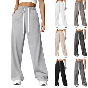 Pantalones Deportivos Holgados de Corte Recto, Casuales, para Uso en Exteriores, con Logotipo Personalizado, Lisos, de Corte Recto - Product Image 1