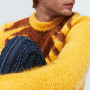 Jersey en mohair de qualité supérieure personnalisable, manches longues, style tendance, respirant et anti-rétrécissement, jersey à étiquette privée - Product Image 6